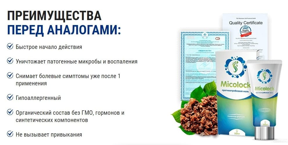 Micolock от грибка ногтей аналоги