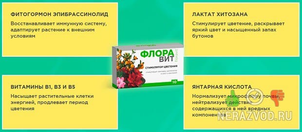 Флоравит для цветения растений