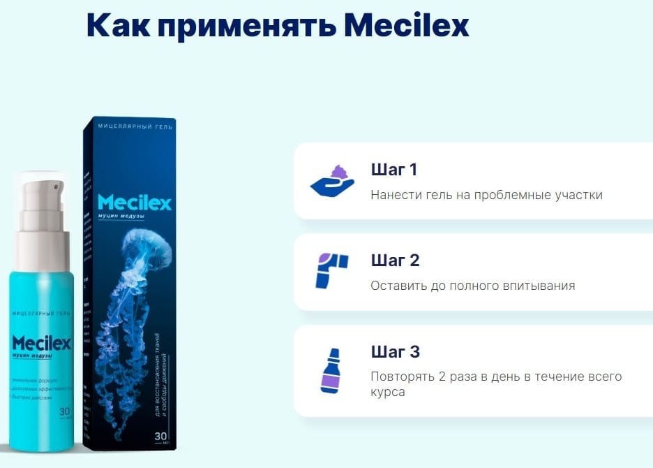 Гель Mecilex - инструкция по применению