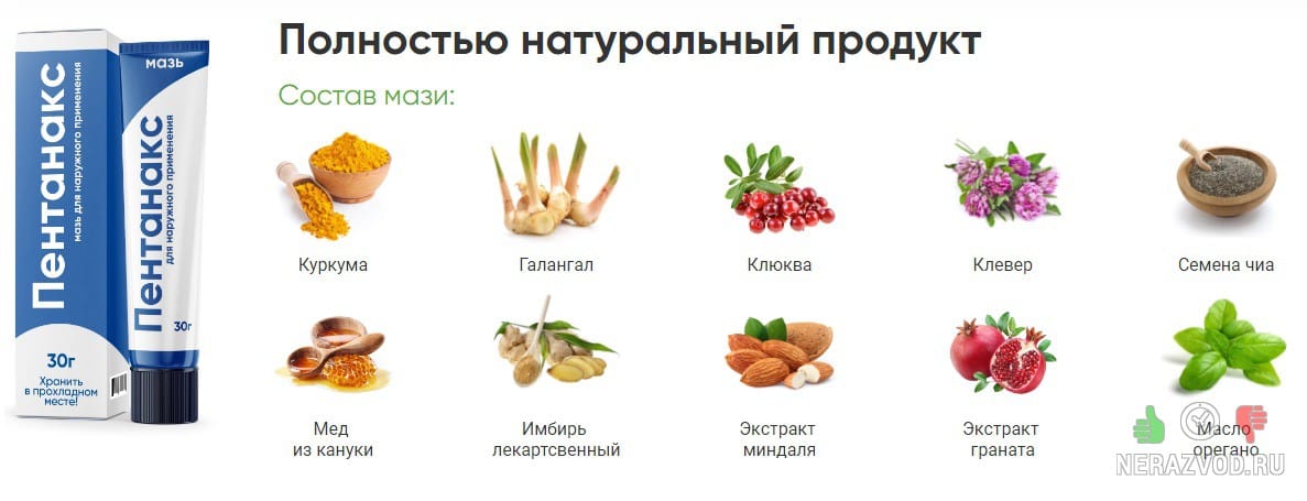 Мазь Пентанакс - растительное средство от герпеса